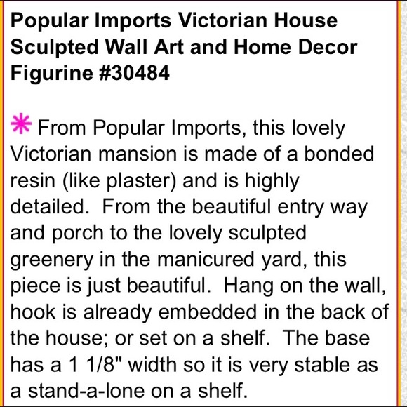 Victorian House Sculpted Wall Art - Picture 4 of 5